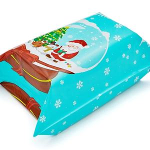 Personalizado impreso lindo Navidad Poly Mailer Holly Santa Claus Elk sobres envío bolsa de correo para decoración de vacaciones embalaje - Product Image 6