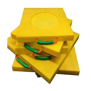 Taille/couleur personnalisées, coussinets stabilisateurs UHMWPE pour charges lourdes, coussinets antidérapants pour jambes de grue pour un fonctionnement sûr de la machine - Product Image 4