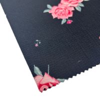 Vente en gros de tissu en mousseline de soie à bulles imprimé de fleurs en polyester/tissu imprimé floral en soie pour les vêtements tissés