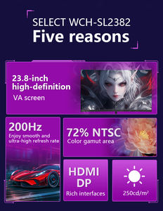 Moniteur de jeu incurvé <span class=keywords><strong>Full</strong></span> <span class=keywords><strong>HD</strong></span> 1920*1080P de 24 pouces, écran LCD 5ms 100Hz, moniteur <span class=keywords><strong>PC</strong></span> <span class=keywords><strong>Gamer</strong></span> - Product Image 3