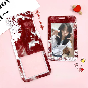 Kpop photocard chủ phim hoạt hình dễ thương Gấu Bunny ID huy hiệu chủ thẻ dễ thương khung ảnh cho Album Móc chìa khóa - Product Image 3