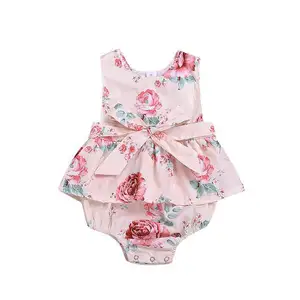 2020 ins baby summer clothes soft cotton sleeveless baby romper for baby girls