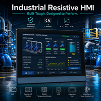 Pantalla táctil interactiva hmi, DC24v tft lcd, económica, para plc de marca