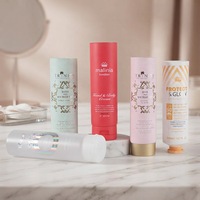 Emballages personnalisés de tubes en plastique pour crème pour les mains, 50 ml, 100 ml, 150 ml, 200 ml, tube à presser pour shampoing, lotion, cosmétiques avec couvercle rabattable