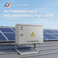 Boîtier de Combinaison Solaire Compact IP65 avec Entrée 1-4 Chaînes, Tension CC 500V-1000V pour Systèmes d'Énergie Solaire Domestiques