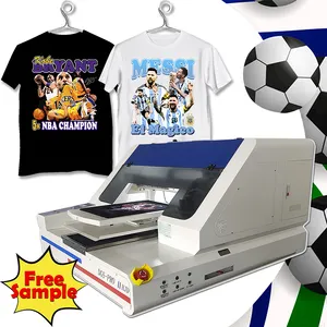 Harga Pabrik Grosir HJD Dual I3200 Kepala A3 T-shirt DTG Printer Langsung Ke Garmen Inkjet Printer