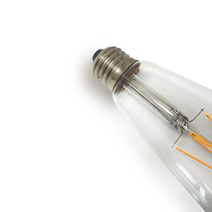 Đèn <span class=keywords><strong>LED</strong></span> dây tóc có thể điều chỉnh độ sáng PF>0.9 không nhấp nháy <span class=keywords><strong>ST64</strong></span> 6W Đèn cổ điển cổ điển trong suốt phủ sương ES phủ khói thủy tinh màu hổ phách - Product Image 5