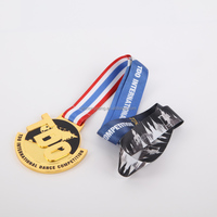 Grande Médaille Sportive en Bronze Plaqué Or, Gravée par Estampage, Souvenirs Publicitaires d'Anniversaire