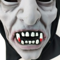 Party Favor 1 PC gris Horreur Visage Masque Adulte Réaliste Silicone Masques pour Cosplay Party Halloween Costume