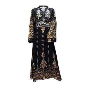 Lehenga Choli Donna Vintage Autunno Estate 2026 Stile <span class=keywords><strong>Palazzo</strong></span> Medio Oriente, Moda Etnica con Ricamo Goffrato in Poliestere, Musulmano - Product Image 1