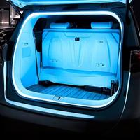 Éclairage de coffre universel, lumière ambiante modifiée, bande lumineuse LED décorative blanche/bleu glace/vert/jaune/rouge avec capteur pour coffre