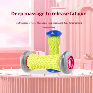Vente directe d'usine Rouleau de <span class=keywords><strong>massage</strong></span> de yoga portable Rouleau de <span class=keywords><strong>massage</strong></span> des mains et des pieds Méridien Relaxation du fascia du corps entier Roue de fitness Musculation - Product Image 2