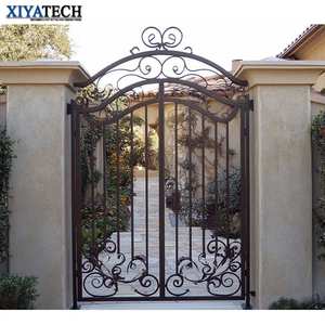 XIYATECH Puertas de entrada de hierro forjado personalizadas Estilo abierto columpio <span class=keywords><strong>automático</strong></span> para Villa Valla DE PRIVACIDAD Sistemas de diseño de puerta principal de entrada - Product Image 1