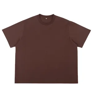 240 Gsm algodón pesado de gran tamaño de manga corta al por mayor hombres logotipo camiseta personalizada