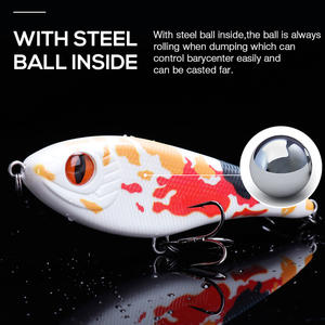 Fabricants de leurres de pêche 12cm 49g Jerkbait leurres pêche sans lèvres manivelle curseur <span class=keywords><strong>leurre</strong></span> - Product Image 3