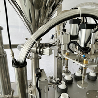 Machine automatique de remplissage et de scellage de tubes en aluminium, scelleuse pliable pour huile, peinture, pigment, pâte, crème, idéale pour les petites entreprises