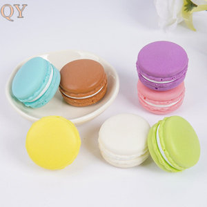 QY PU Slow Rising Squishy Toy Artificial Macaron Sandwich Cookie Cake Food Soft Squeeze Toy Dessert Shop Display OEM Wholes - Product Image 4