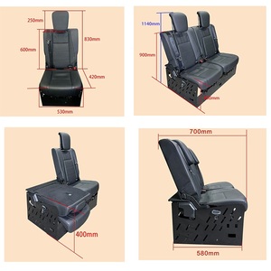 Siège de camping-car LXRV personnalisé en cuir Nappa, convertible en <span class=keywords><strong>lit</strong></span> électrique et inclinable pour camping-cars, fourgonnettes et motorhomes - Product Image 5