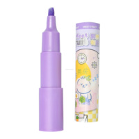 Ensemble de 3 surligneurs parfumés à paillettes, design mignon de fruits de dessin animé, pointe biseautée, surligneurs pour l'école et les étudiants