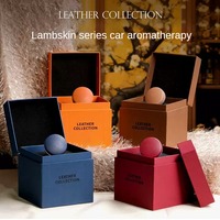 Diffuseur de parfum pour voiture en cuir de luxe avec logo personnalisé