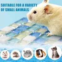 Vente en gros de lit de refroidissement pour animaux de compagnie en verre cristal de 6"x6", tapis rafraîchissant pour petits animaux, hamster, lapin, cochon d'Inde, chinchilla, furet