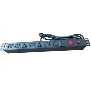 UK Power Distribution 9 Ways Pdu Rack Power Distribution Unit PDU 220V/PDU C19