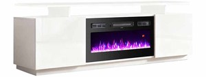 CE Multicolored Flames <strong>Fire</strong> Place Under <strong>Tv</strong> <strong>Tv</strong> <strong>Stand</strong> with <strong>Electric</strong> Fireplace Mantel for Living Room - Product Image 3