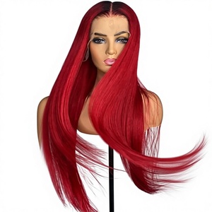 Peluca de Cabello Liso <span class=keywords><strong>Yaki</strong></span> Kinky de 8-40 Pulgadas con Pelo de Bebé, Cabello Brasileño Remy Sin Procesar para Lace Front - Product Image 4
