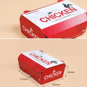 Best Food Packaging Containers Fast Food Corrugated Box Packaging For Fry Chicken