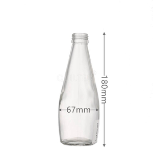Botella de vidrio transparente de 290 ml al por mayor para <span class=keywords><strong>agua</strong></span> <span class=keywords><strong>mineral</strong></span>, zumo, leche, bebidas y refrescos con tapa de rosca - Product Image 3