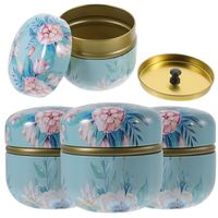 Boîtes vides en métal de qualité alimentaire de haute qualité boîte de conserve pour emballage de cadeau de thé petites boîtes de thé boîte ronde pour thé en vrac