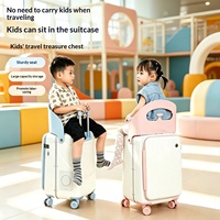 Valise à roulettes pour enfants avec cadre en aluminium, certifiée CE, 4 roues, serrure TSA, ultra-légère, grande capacité, rigide et tendance