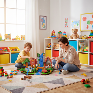 200 pièces en plastique magnétique construction Cubes tuiles sensorielles jouet pour garçons filles cadeau d'anniversaire STEM apprentissage Fidget Play - Product Image 1