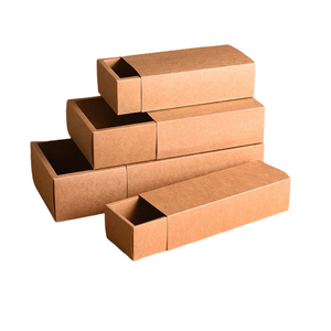 Boîte d'emballage de produits alimentaires en papier kraft brun de qualité supérieure, écologique, de qualité alimentaire, avec tiroir coulissant pour biscuits et cadeaux - Product Image 4