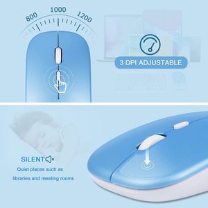 Xách tay mini có thể sạc lại Nhựa Tùy Chỉnh không dây <span class=keywords><strong>Bluetooth</strong></span> bàn phím và chuột Combo cho iPad Máy tính bảng - Product Image 4