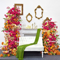 Composition Florale d'Arche de Mariage Promesse, Fausse Fleur Rose Artificielle pour Fond d'Arche