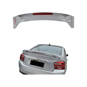 Auto Parts ABS Material Rear Trunk Spoiler For Honda City 2009 2010 2011 2012 2013 2014 with light