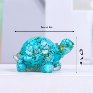 กาวคริสตัลจากสัตว์แกะสลักเป็นมิตรต่อสิ่งแวดล้อมทำมือ<span class=keywords><strong>เต่า</strong></span>ของตกแต่งบ้านของตกแต่งบ้าน - Product Image 3