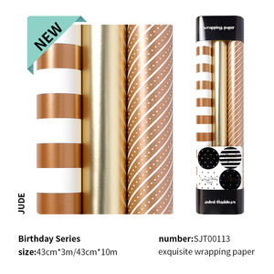 <b>Wrapping</b> <b>Paper</b> 43*300cm Factory Manufacturer Custom 80g <b>Paper</b> <b>Birthday</b> Valentine's Day Cartoon Glossy <b>Paper</b> Gift <b>Wrapping</b> - Product Image 3