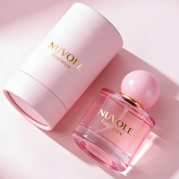 Vente flash Parfum pour femmes Vaporisateur Bouteille en verre rose 30ML 50ML Bouteilles de parfum 100ML Bouteilles de parfum rondes avec emballage