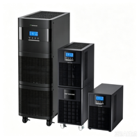 Alimentation sans interruption (ASI) en ligne 10KVA 8KW, entrée triphasée, sortie monophasée, modèle tour longue durée, 192V CC avec écran LCD