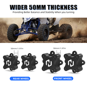 Espaciadores Centradores de Rueda NICECNC para Yamaha <span class=keywords><strong>Raptor</strong></span> 700 YFM700 <span class=keywords><strong>2013</strong></span> 2015-2023 2024 YFM700R YFM <span class=keywords><strong>700R</strong></span> 2006-2008 2014 - Product Image 3