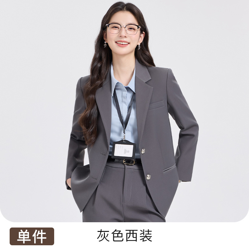 gray suit