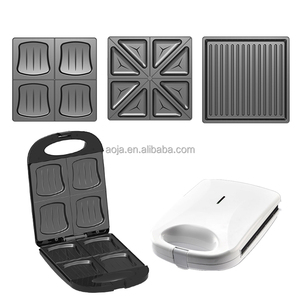 Aoja <span class=keywords><strong>4</strong></span> lát bánh <span class=keywords><strong>Sandwich</strong></span> <span class=keywords><strong>Maker</strong></span> Waffle <span class=keywords><strong>maker</strong></span> không dính Pan chỉ số 750W lạnh cảm ứng xử lý ăn sáng nướng pho mát - Product Image 6