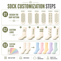 Chaussettes à volants brodées en forme de cœur Balletcore pour femmes, antidérapantes, pour yoga et Pilates, mignonnes