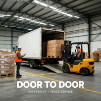 Service fiable de transport aérien avec suivi du fret, livraison porte-à-porte par camion sur le dernier kilomètre