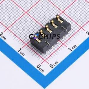 GT-BTP30005-0720B-015A Blade/Spring Contact Battery Connector SMD,P=3mm Connector Spring Contact Type 3mm 5P Horizontal Mount - Product Image 1