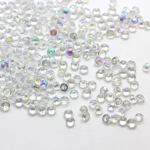 Bulk 500g Simulation Diamant perlen Kunststoff transparente Perlen für die Schmuck herstellung Nagel zubehör
