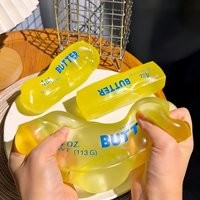 Bâton de beurre de vaseline souple en TPR, jouet à presser grand format à rebond lent, jouet sensoriel anti-stress et anti-anxiété, doux et visqueux