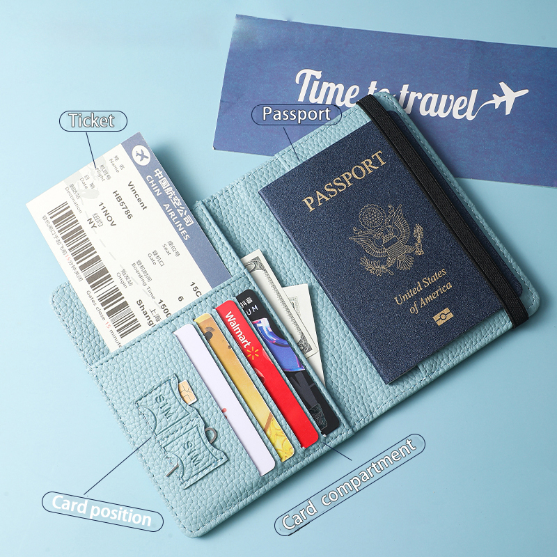 Customize Travel Passport Holder Set Multifunction